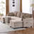 Chenille With Square Arms Sofa-516450593