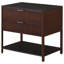 Table d'appoint 2 tiroirs avec tablette Tova