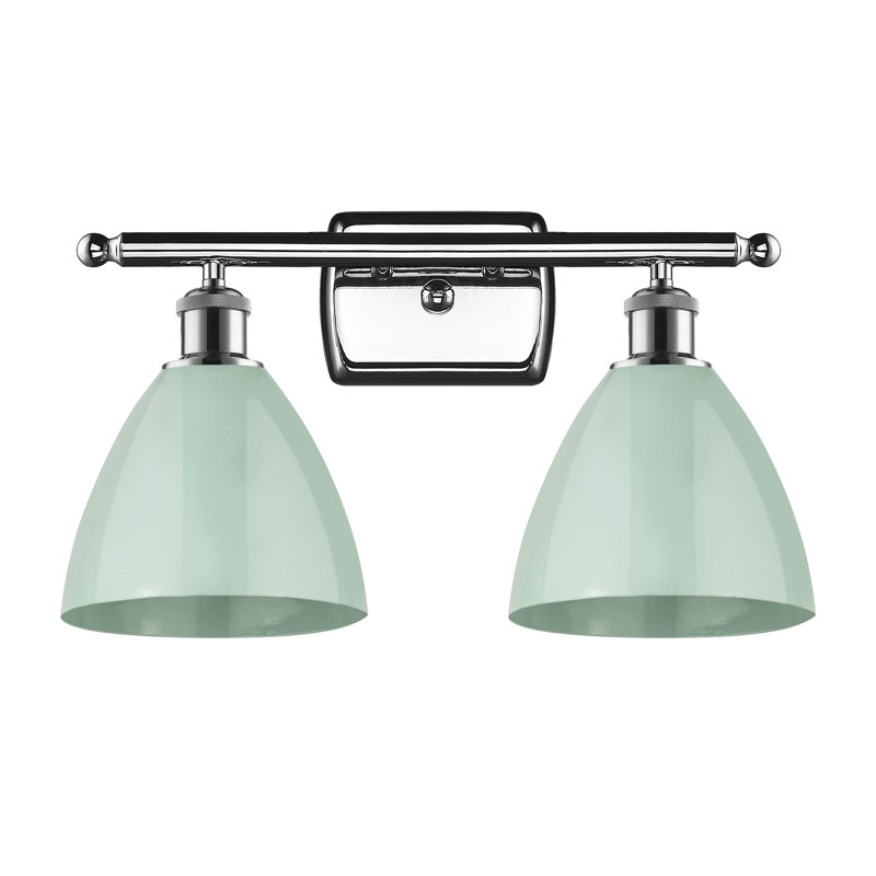 Schiavone - Chrome poli - Éclairage pour meuble-lavabo, Seafoam / Polished Chrome