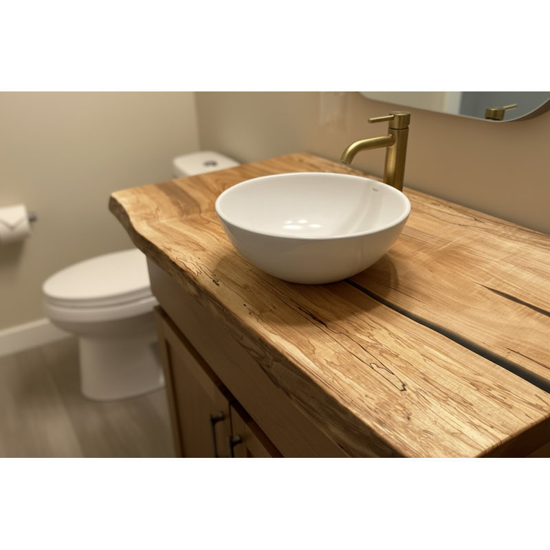 Dessus de meuble-lavabo Live Edge
