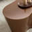 50 Inch Unique Shape Coffee Table Sturdy Fiberglass Tea Table for Living Room No Need Assembly BROWN-165297323