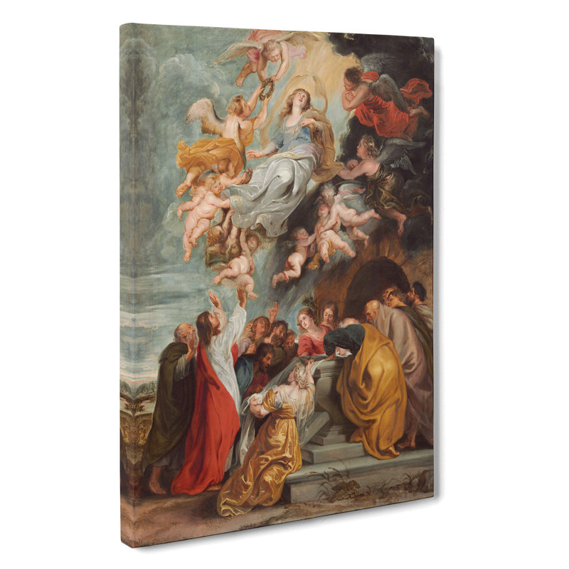 The Assumption Of The Virgin by Peter Paul Rubens - Wrapped Canvas, 35cm H x 35cm W x 3cm D