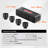 Axle Nut Impact Socket Set 1/2" Drive 6-Point 4PCS SAE Spindle Nut Socket