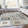Machine Washable Indoor/Outdoor Xhevrie Gray Rug