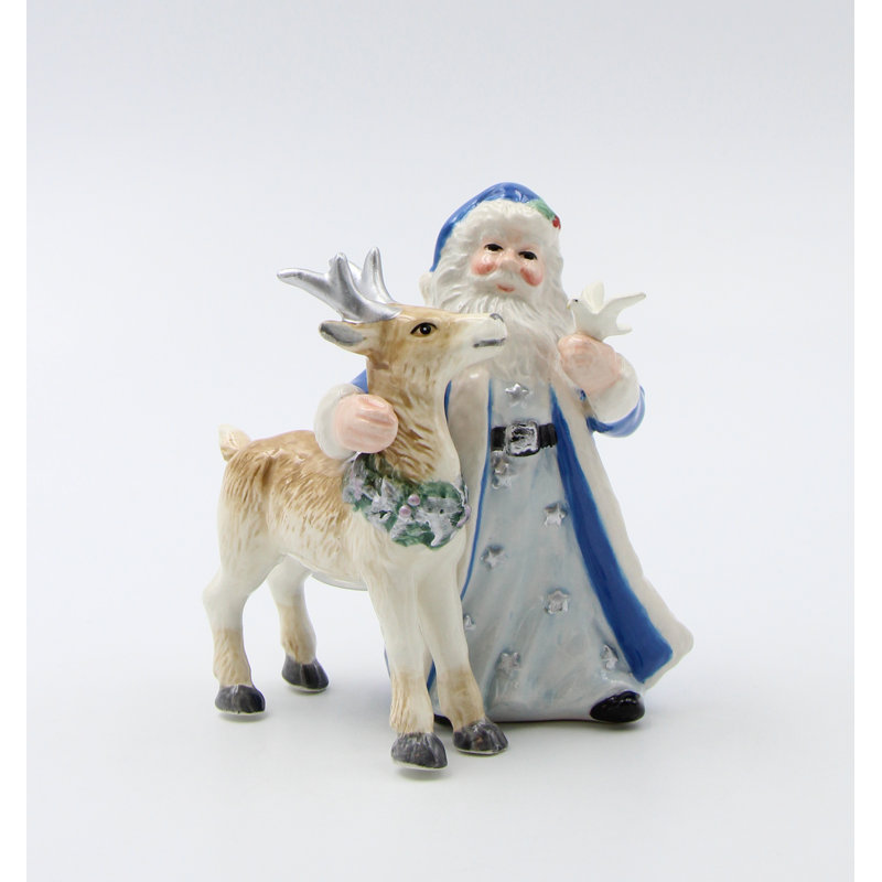 Sel et poivre bleu Père Noël et renne