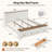 Farmhouse King Size Bed Frame with Footboard Storage Bench & 2 Safe Lift-Top Compartments-381096198-370698463
