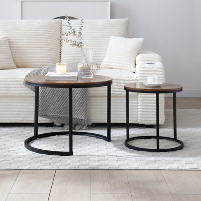 Ensemble de 2 tables gigognes