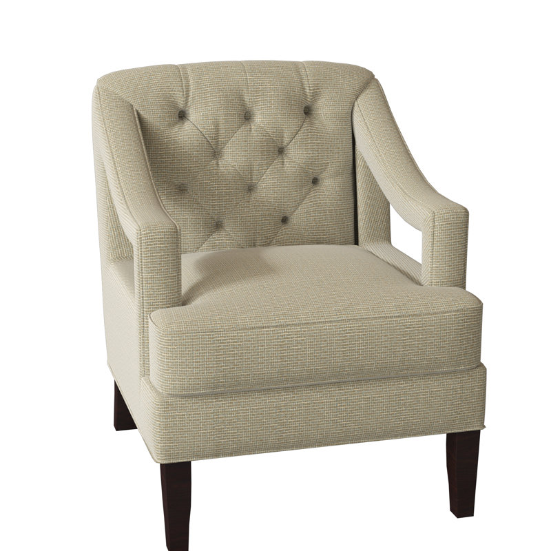 Armchair, Gray, Black Walnut