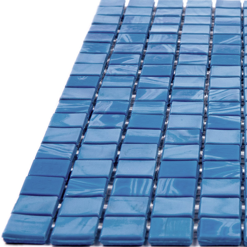 Skosh 0.6" x 0.6" Glass Grid Mosaic Wall & Floor Tile