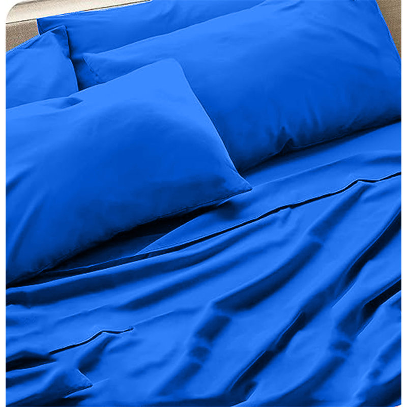 Ensemble de 6 valises pour chambre d'amis, Ensemble de draps pour taille de lit très grand a, Bleu