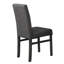 5 Piece Transitional Dining Room Set 48" Wood Dining Table with 4 Upholstered Side Chairs