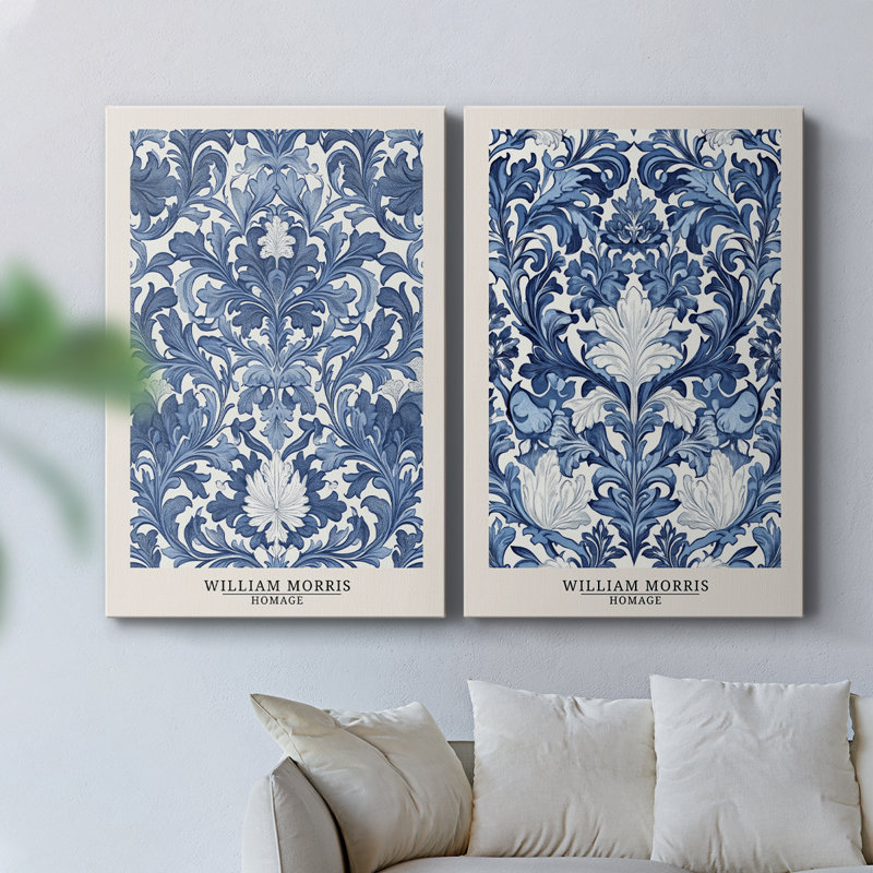 Toile tendue avec châssis de la meilleure qualité de la collection Dxxxi de la série Wm-morris - Prêt à accrocher