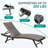 2-Piece Aluminum Wicker Outdoor Chaise Lounge