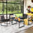 Hebe 4 - Person Patio Conversation Set-197549121