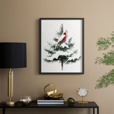 «Christmas Holiday Art» CDXXI, reproduction encadrée - bois massif