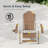HDPE Foldable Outdoor Adirondack Chair 3-Postion Adjustable with Retractable Ottoman & All-Weather Outdoor Chair for Garden, Lawn & Porch-1052196001