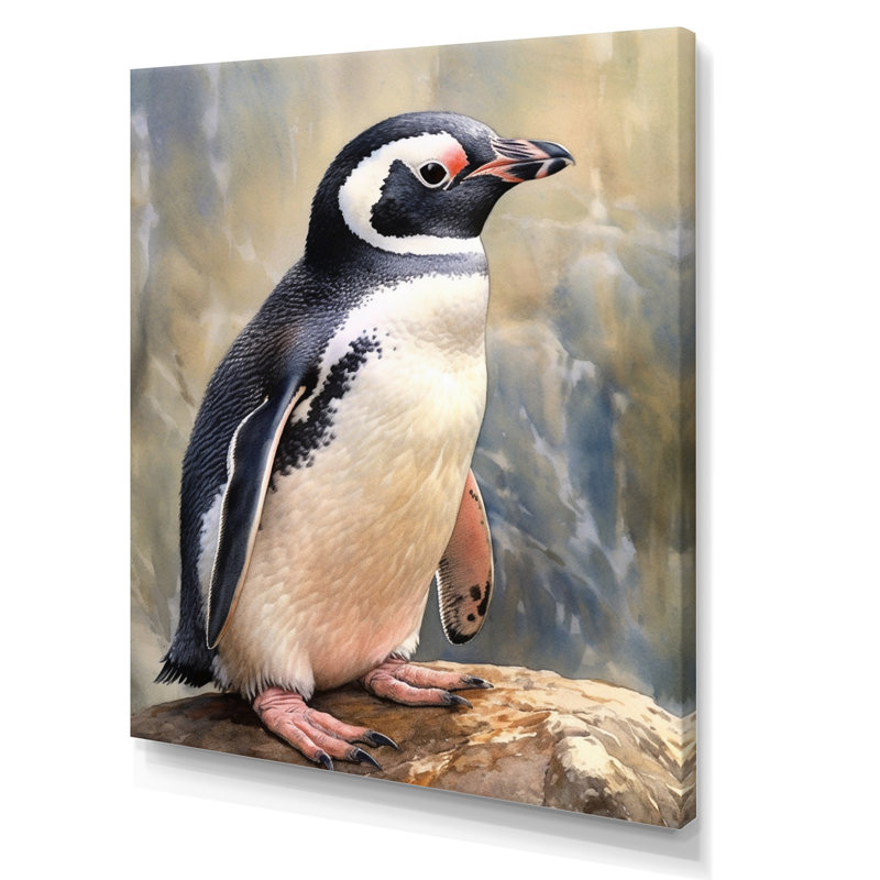 «Graceful Penguins IV» sur toile, H 44 po x l 34 po x P 1,5 po, Toile tendue