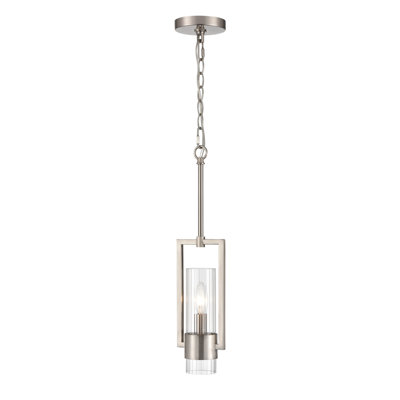 Fieldsvale 1 - Light Brushed Nickel Single Pendant