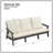 3 Seater Sofa With Cushion, Outdoor Garden Sofa, Sofa Set For Porch, Poolside, Terrace, And Yard-1021263320-1021263326