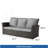67.7" All-Weather Wicker 3-Seat Patio Sofa With Thick  Cushions &  Frame-510668298