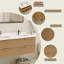 Meuble-lavabo flottant 55 po avec double lavabo blanc Maxbano-116788285-116788283