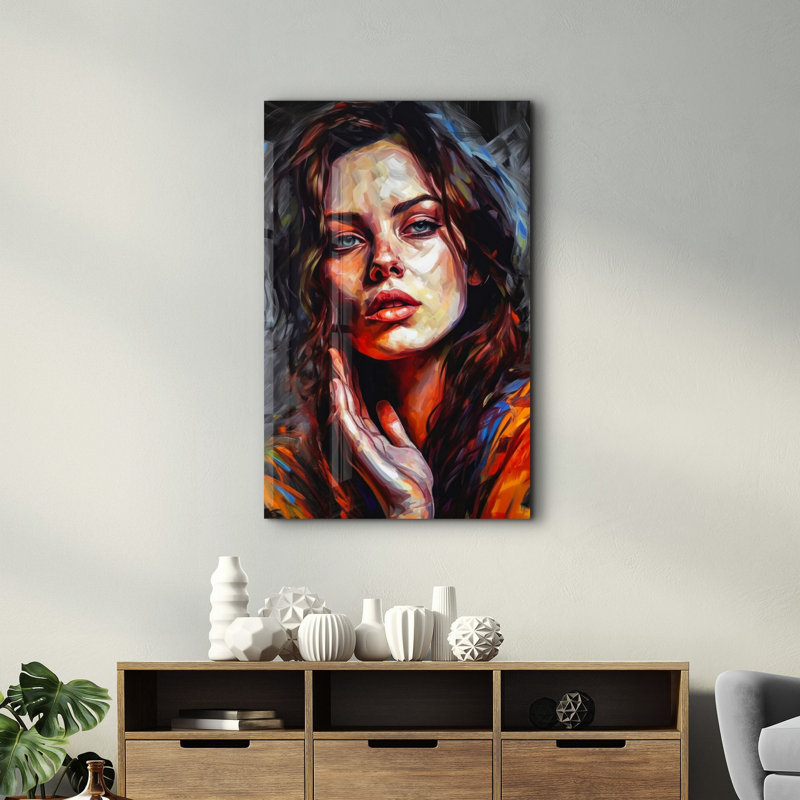 Elegant Tempered Glass Wall Art Painting, 18.1 x 28.3 inches | 100% Tempered Glass, Thickness: 0.16 inches | UV Printed for Vibrant Colors & Durability | Perfect for Home Decor & Modern Aesthetics