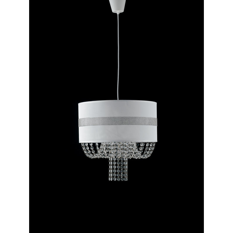 Nadia 1 - Light White Drum Pendant