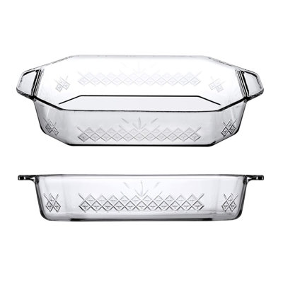 Pasabahce Glass Stainless Steel Piece Ramekin Baker Bakeware Set