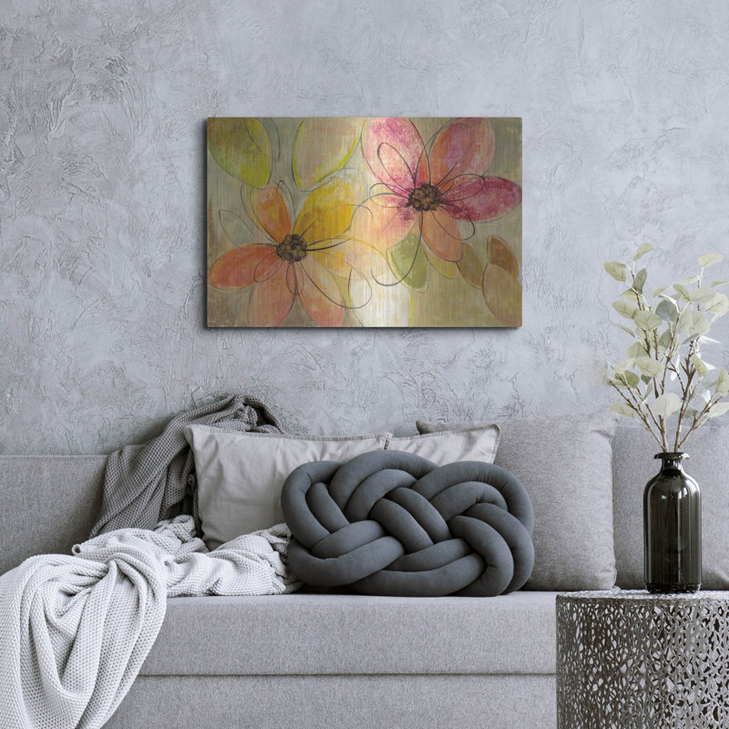 «Neon Floral» par Silvia Vassileva, H 24 po x l 36 po