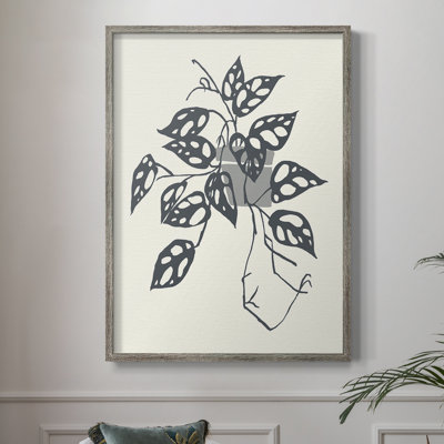 «Growing Leaves III», reproduction encadrée - bois massif
