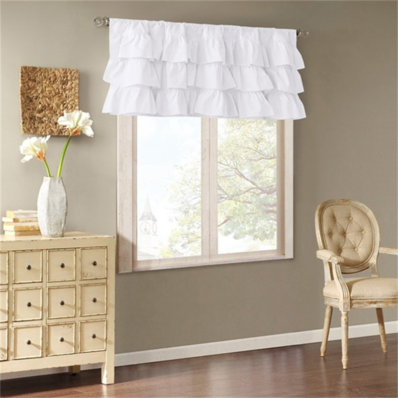 Cotton Oversized Ruffle Valance 50X18"