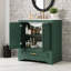 Meuble-lavabo moderne avec lavabo en céramique, portes à fermeture douce et rangement réglable-1894938540