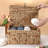 Wicker Storage Bins With Lid, X-Large Handwoven Water Hyacinth Wicker Baskets Rectangular Decorative Shelf Baskets Bin Built-In Handles Household Basket Boxes For Shelf Home Organizing