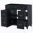 36" Bathroom Vanity-Black(Sink Not Included)