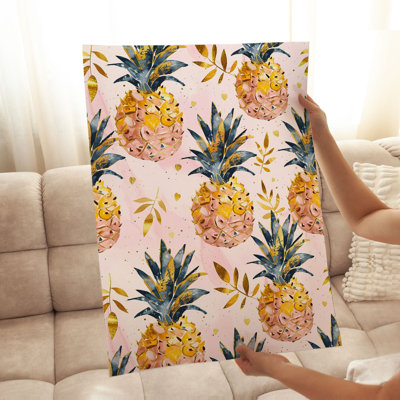 «Food and Kitchen Luxe Pineapples VIII Glam», reproduction d'art non encadrée