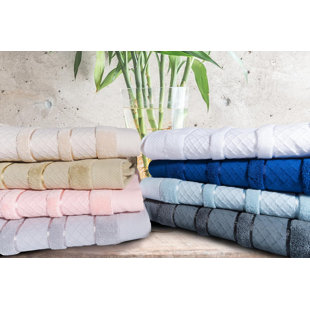 Mellow Fiber Long-Fiber Cotton Luxury Hand Towel Set: Plush, Absorbent, Quick-Dry, Fade-Proof, Eco-Safe, with Loop & Dobby Elegance