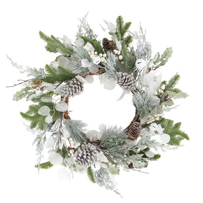 Faux Pine Plastic 28'' Wreath