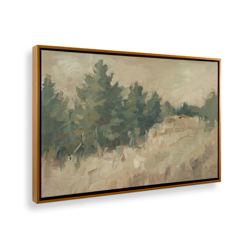 «Hillside Harvest I» par Ethan Harper, reproduction d'art sur toile, Cadre flottant sans passe-partout, H 30 po x l 40 po