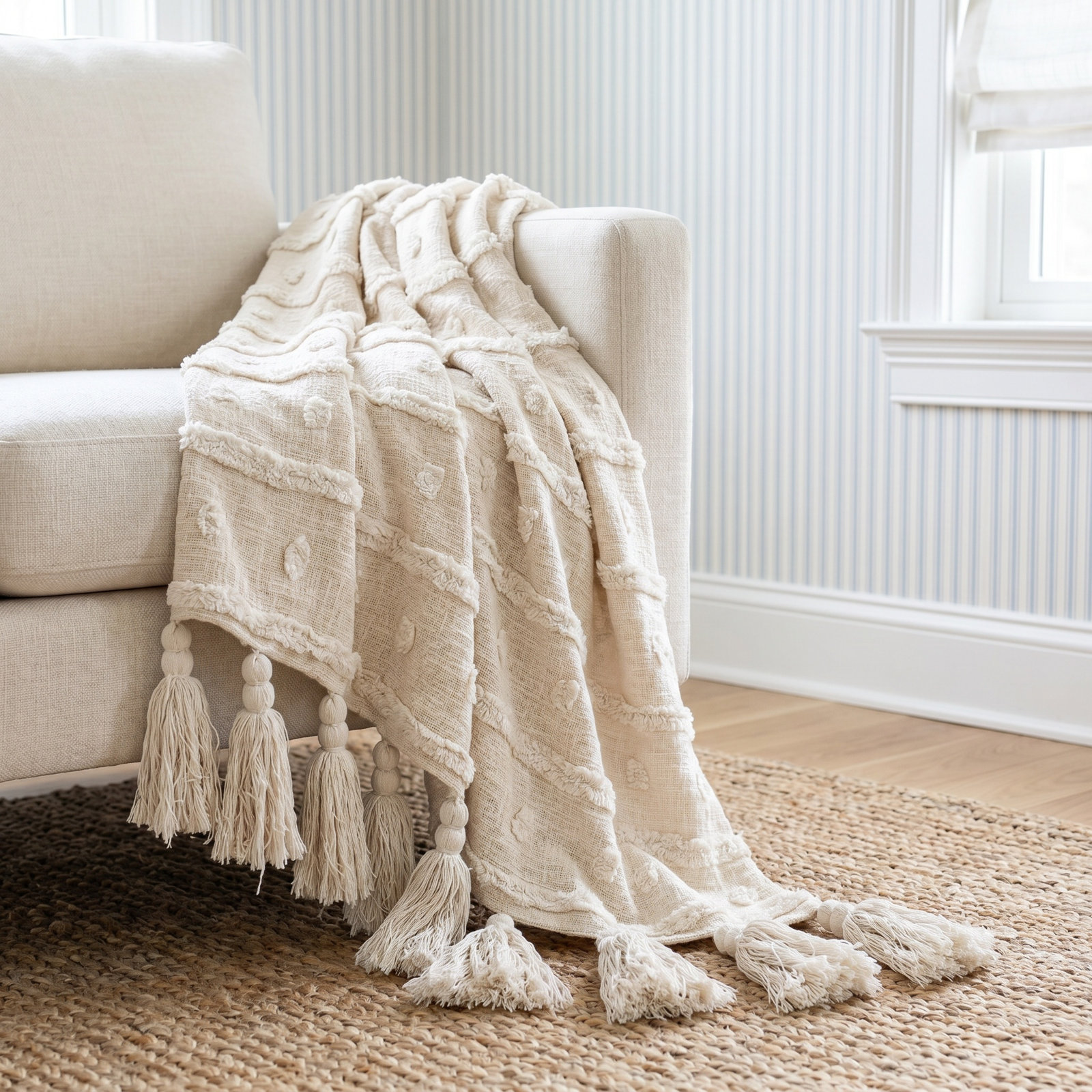 Stratton Handwoven Heated Throw Blanket