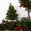 Arbre de Noël artificiel pin moyen 18 po avec lumières claires