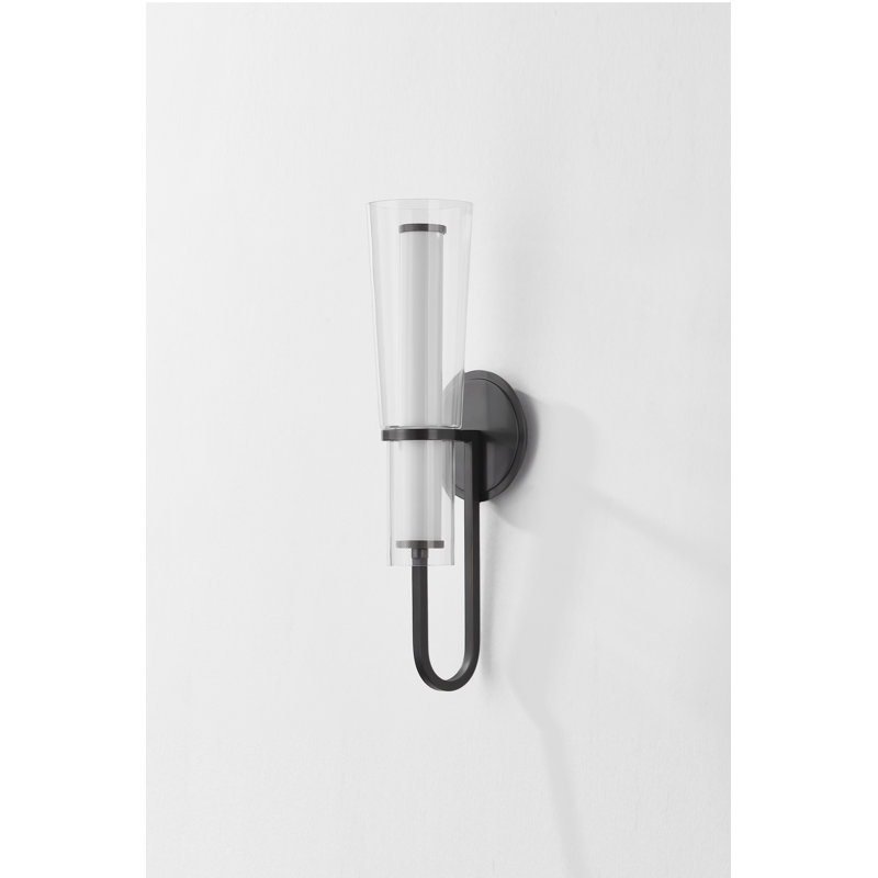 Applique murale 1 lumière Vancouver, H 16,25 po x l 6,5 po x P 6,5 po, Bronze vieilli