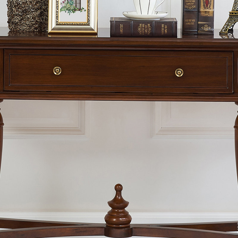 American-style solid wood console table
