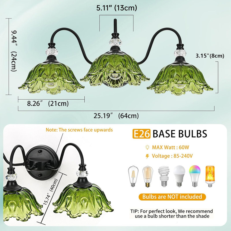 Black Bathroom Vanity Light