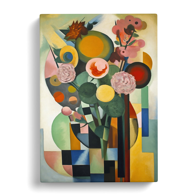 Bauhaus Flowers Vol.3 - Wrapped Canvas, 76cm H x 50cm W x 3cm D