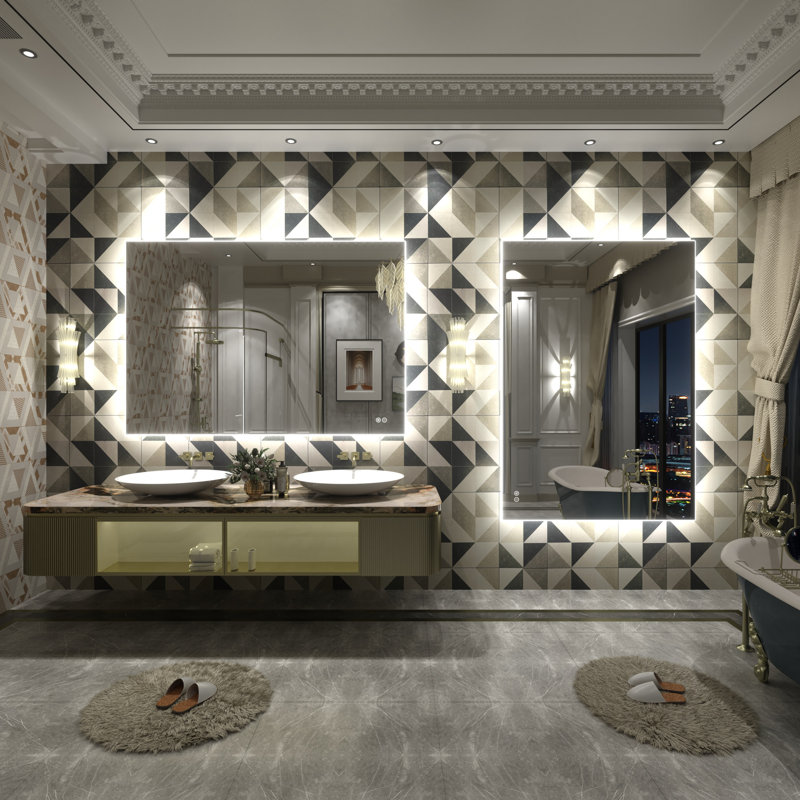 Miroir de salle de bain , 51 po x 36 po