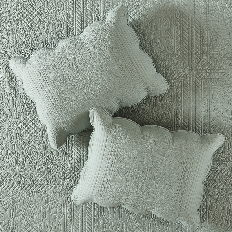 Courtepointe réversible 3 pièces très grand / très grand, bord festonné, rembourrage 90% coton, microfibre, bordures en option de finition, rembourrage, fraîcheur préservée,
