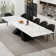 Rectangular Extendable Dining Table Up To 110'' with Sintered Stone Top for 8-12