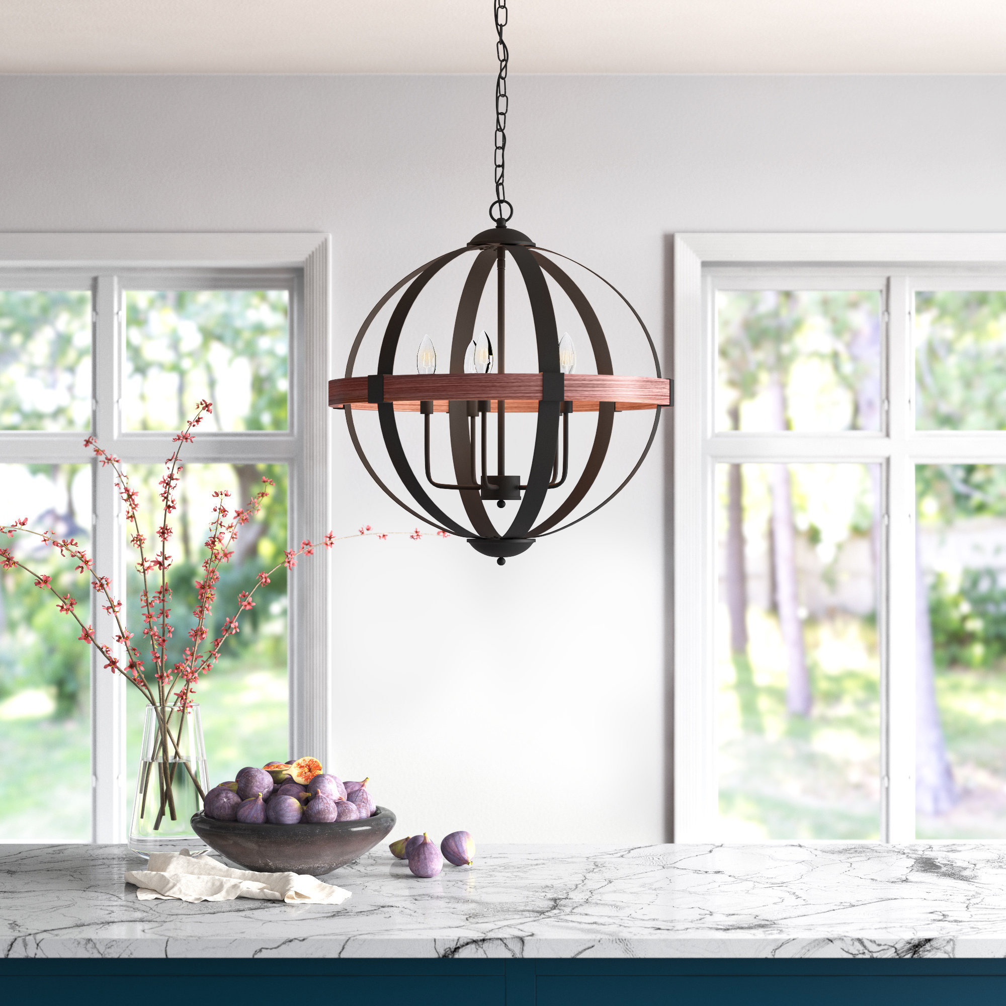 Laurel Foundry Modern Farmhouse Ratley 5 - Light Candle Style Globe ...