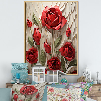 Red Rose Beauty - Roses Wall Art