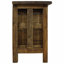 Table de chevet, table d'appoint rustique avec 2 tiroirs, bois massif récupéré, brun 15,7 po x 11,8 po x 20,1 po